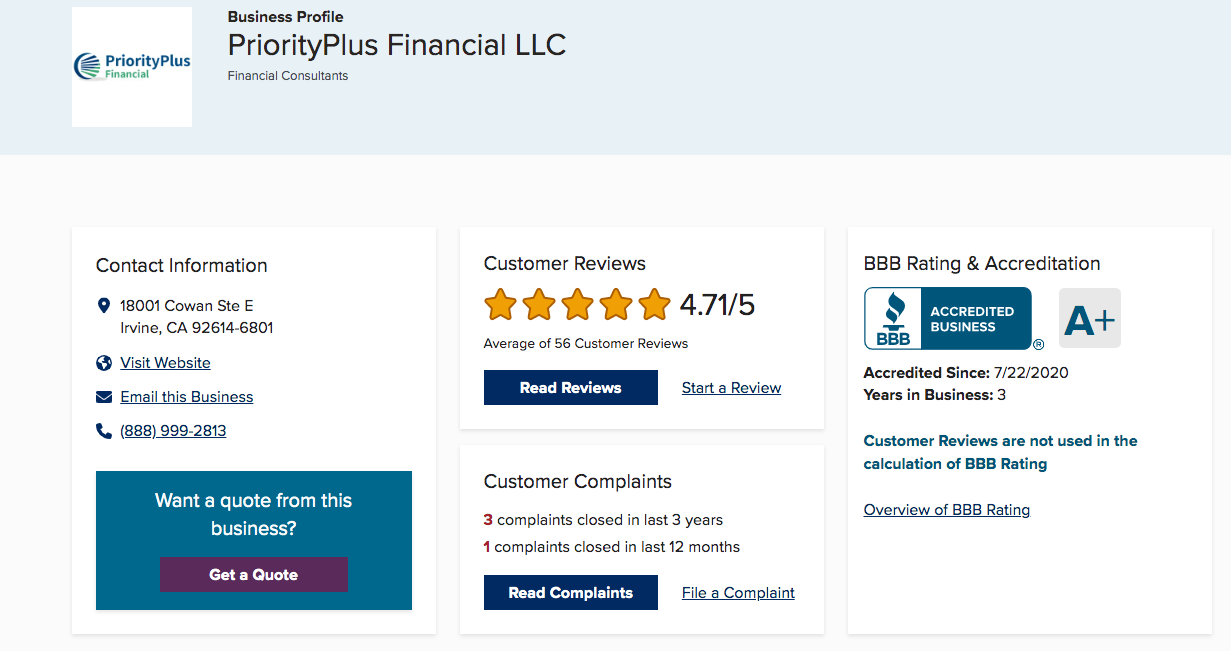 Priority Plus Financial Reviews Is it Legitimate? Ascend Blog